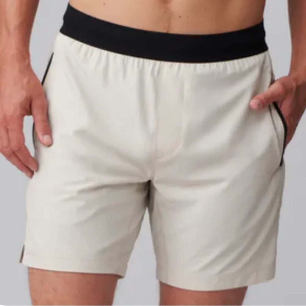 Rhone Mako Tech Short 7" Unlined Beige Light‎ Tan Size XL